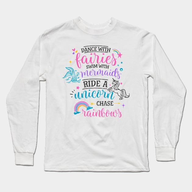 Unicorn lover gifts Long Sleeve T-Shirt by SamiSam